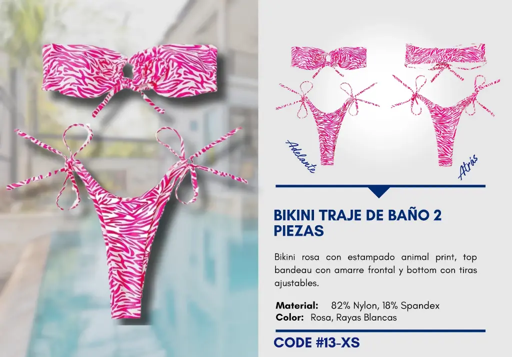 Traje de Baño Para Mujer Extra Small Elite Swim XS-13