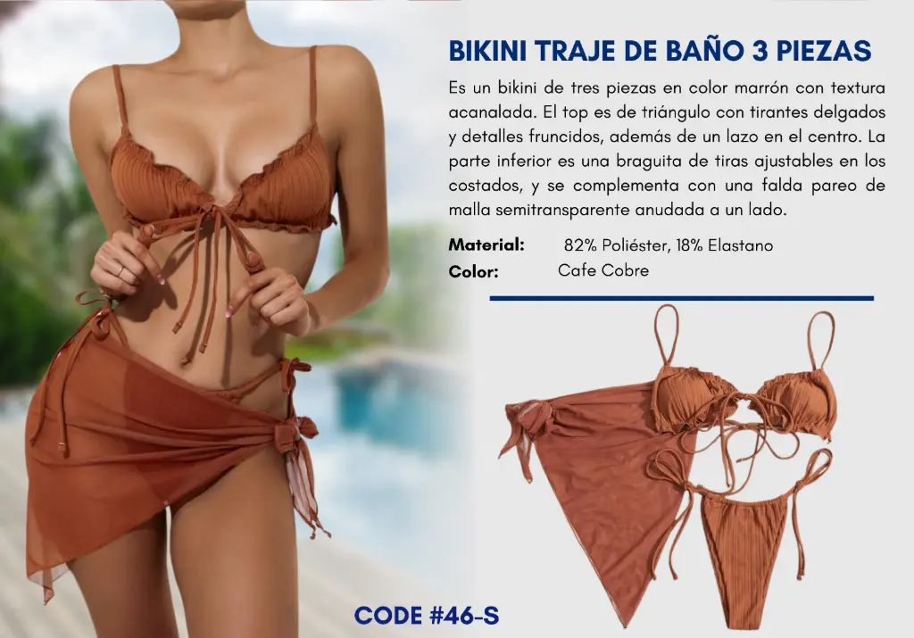 Traje de Baño Para Mujer Small Elite Swim S-46
