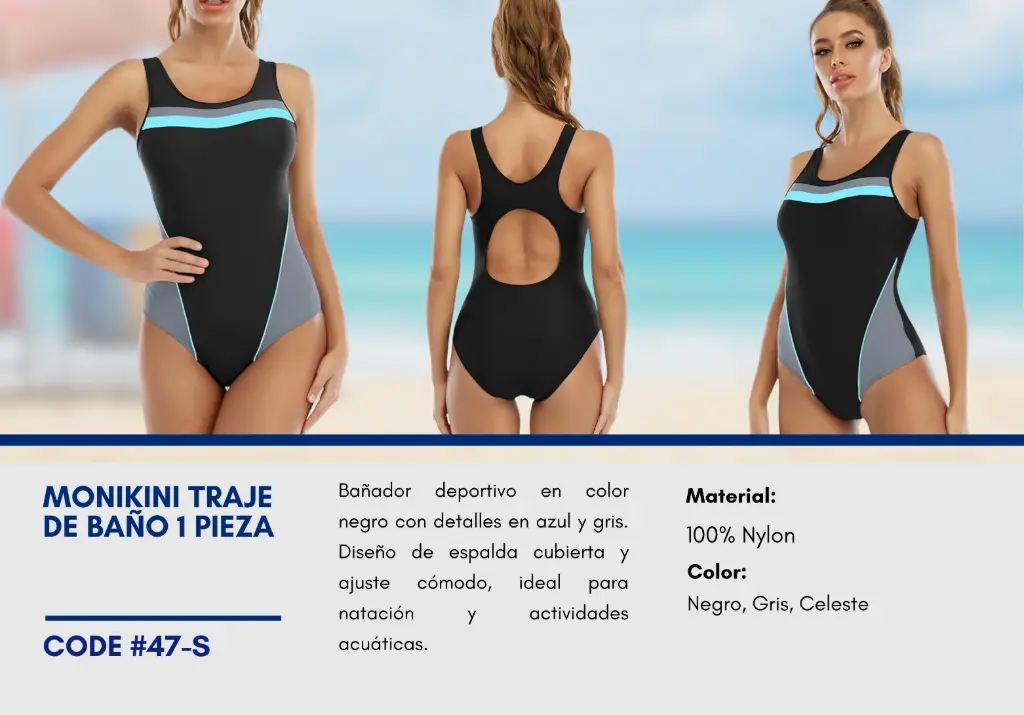 Traje de Baño Para Mujer Small Elite Swim S-47