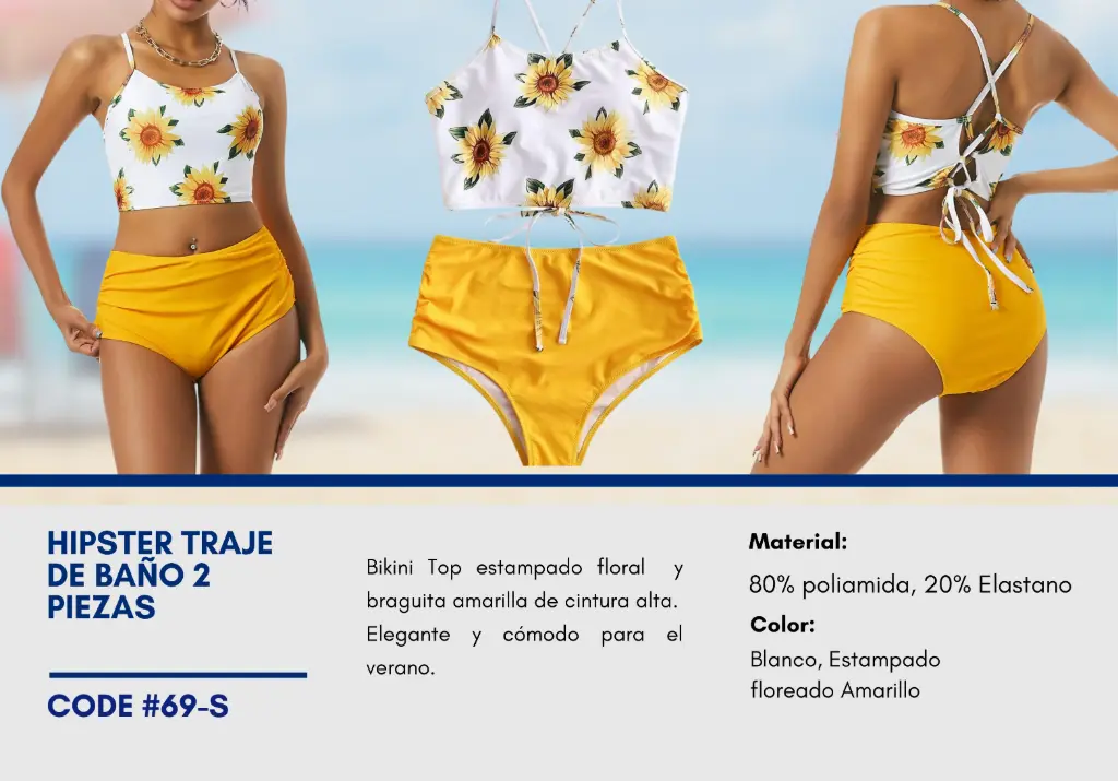 Traje de Baño Para Mujer Small Elite Swim S-69
