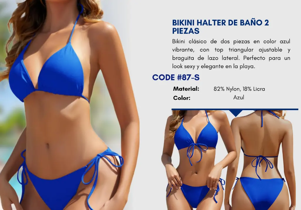 Traje de Baño Para Mujer Small Elite Swim S-87