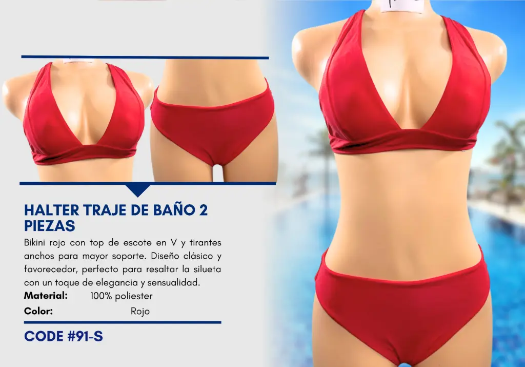Traje de Baño Para Mujer Small Elite Swim S-91