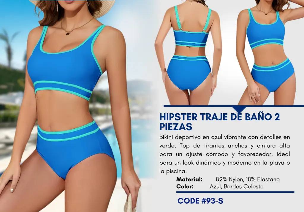 Traje de Baño Para Mujer Small Elite Swim S-93