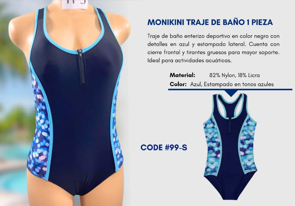 Traje de Baño Para Mujer Small Superior Swim S-99