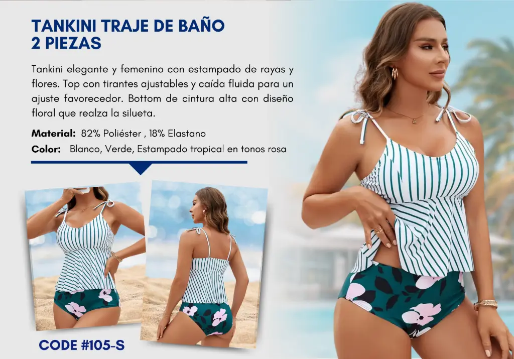 Traje de Baño Para Mujer Small Superior Swim S-105