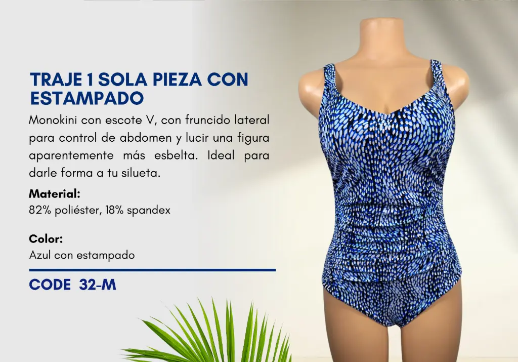 Traje de Baño Para Mujer Medium Superior Swim M-32