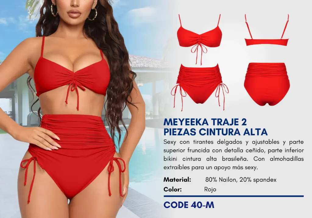 Traje de Baño Para Mujer Medium Superior Swim M-40