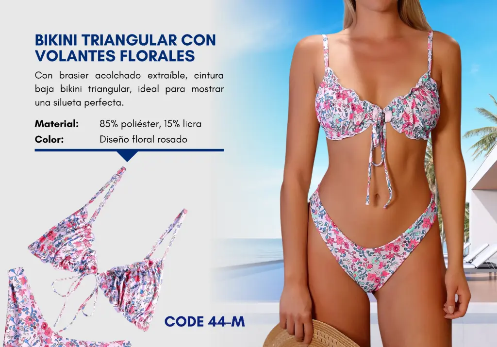 Traje de Baño Para Mujer Medium Superior Swim M-44
