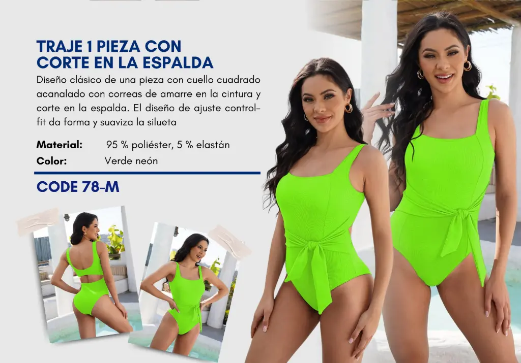 Traje de Baño Para Mujer Medium Superior Swim M-78