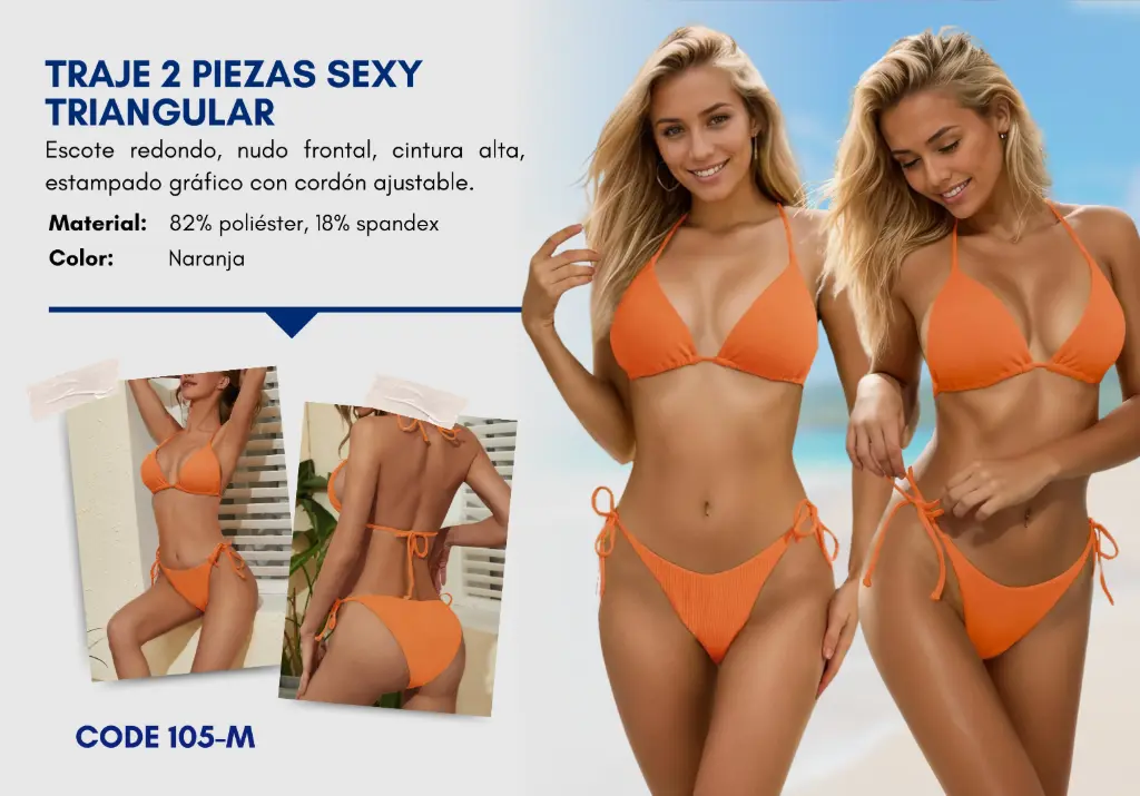 Traje de Baño Para Mujer Medium Superior Swim M-105