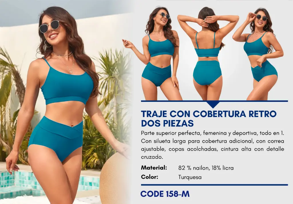 Traje de Baño Para Mujer Medium Superior Swim M-158