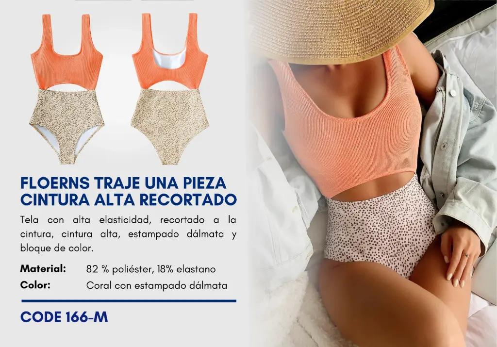 Traje de Baño Para Mujer Medium Superior Swim M-166