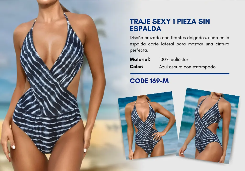Traje de Baño Para Mujer Medium Superior Swim M-169
