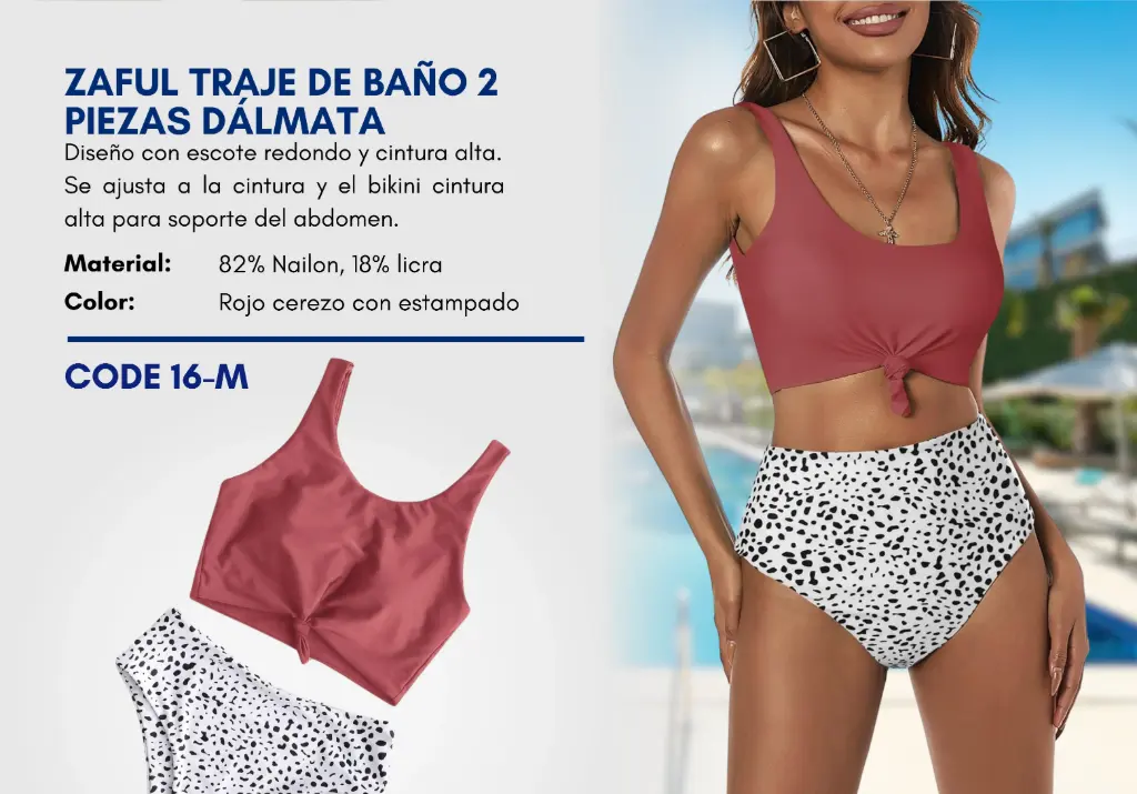 Traje de Baño Para Mujer Medium Esencial Swim M-16