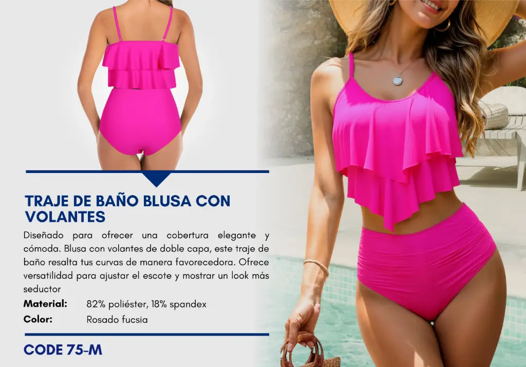 Traje de Baño Para Mujer Medium Esencial Swim M-75
