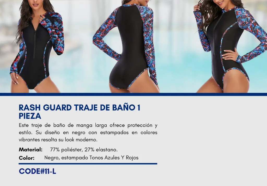 Traje de Baño Para Mujer Large Elite Swim L-11