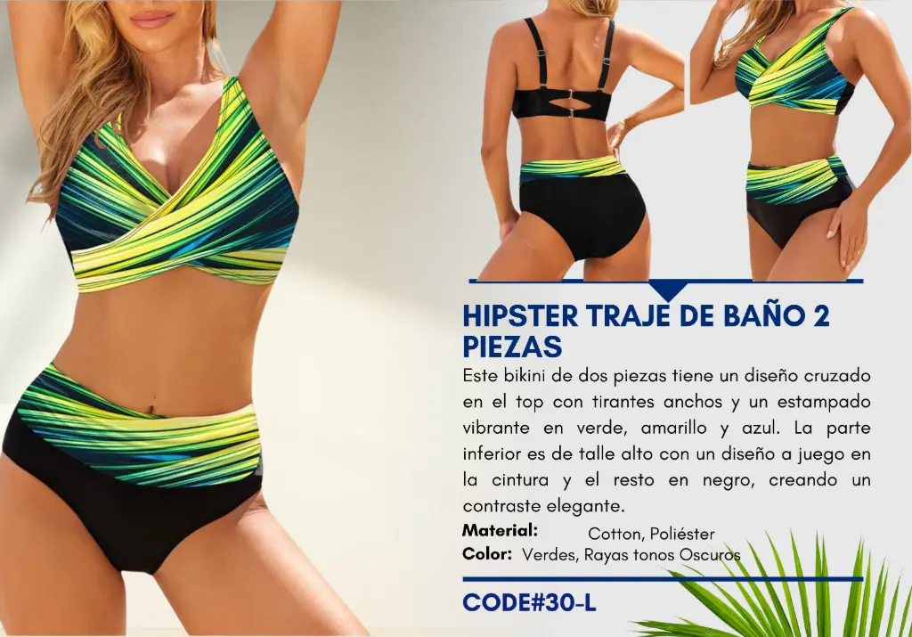 Traje de Baño Para Mujer Large Elite Swim L-30