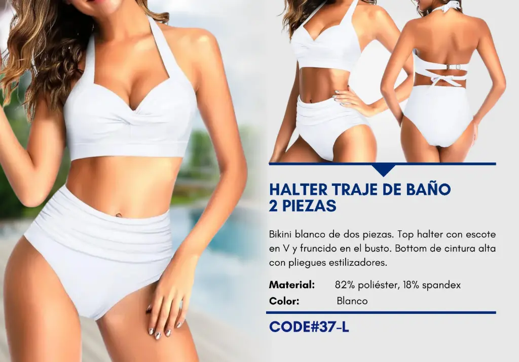 Traje de Baño Para Mujer Large Elite Swim L-37