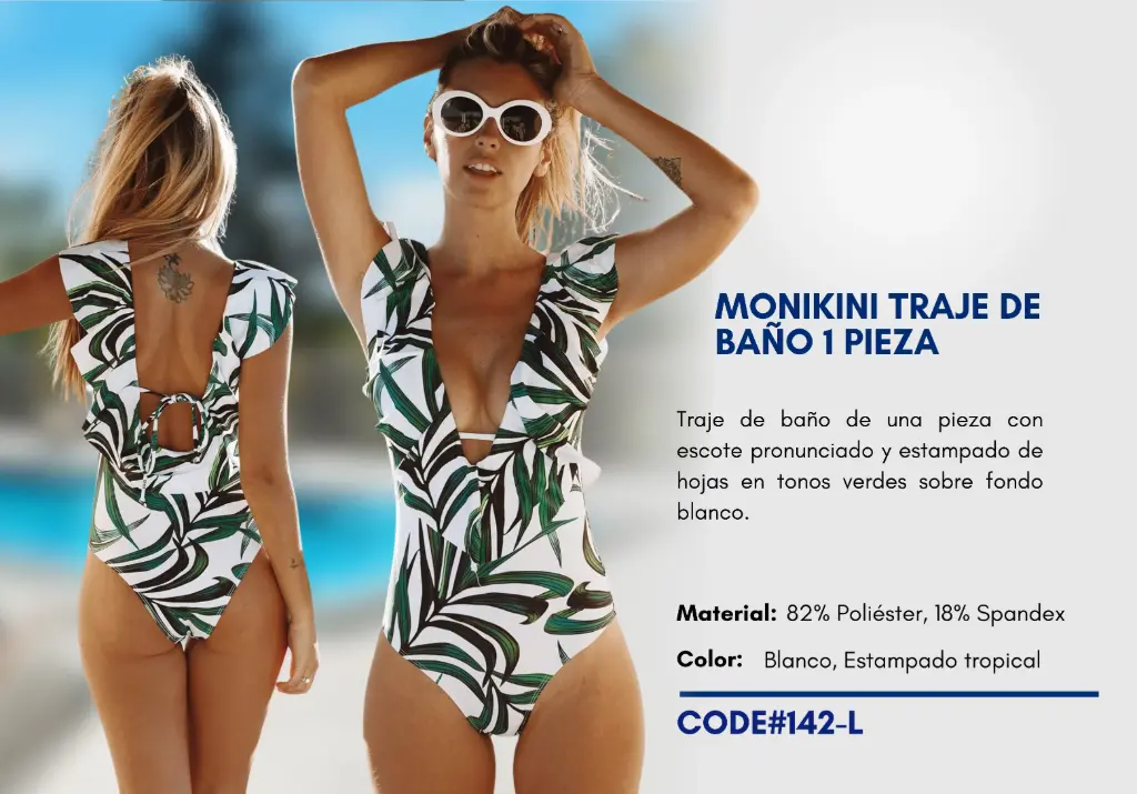 Traje de Baño Para Mujer Large Elite Swim L-142