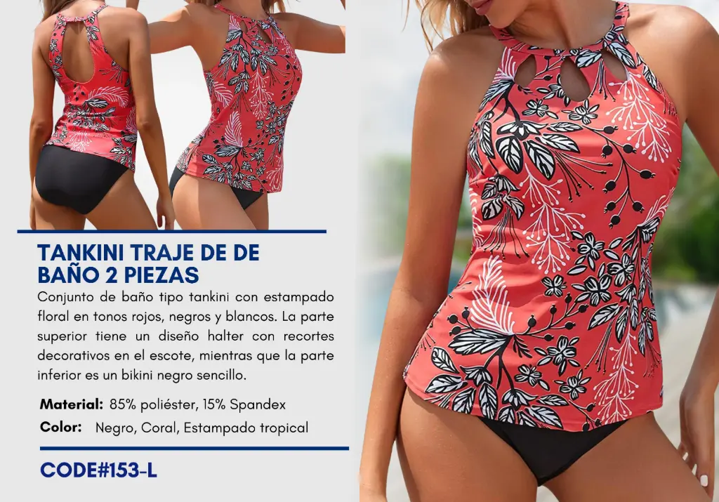 Traje de Baño Para Mujer Large Elite Swim L-153