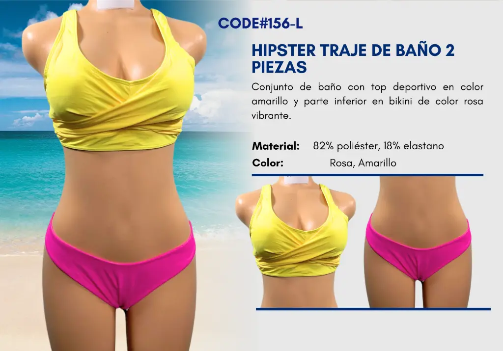 Traje de Baño Para Mujer Large Elite Swim L-156