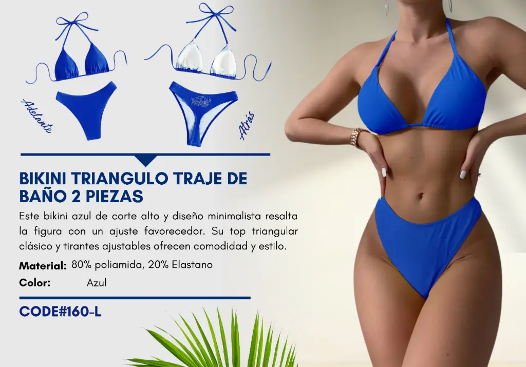 Traje de Baño Para Mujer Large Elite Swim L-160