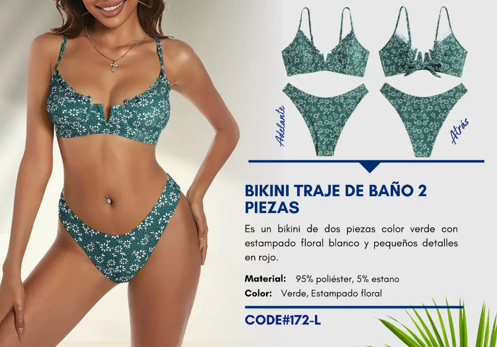Traje de Baño Para Mujer Large Elite Swim L-172
