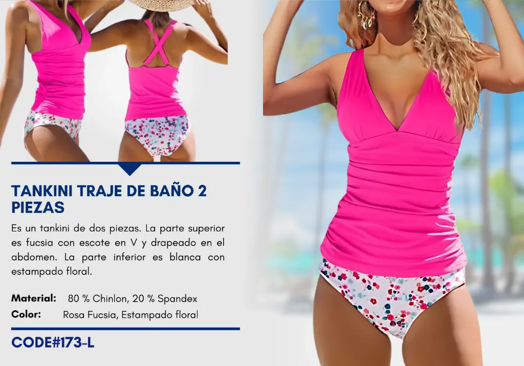 Traje de Baño Para Mujer Large Elite Swim L-173