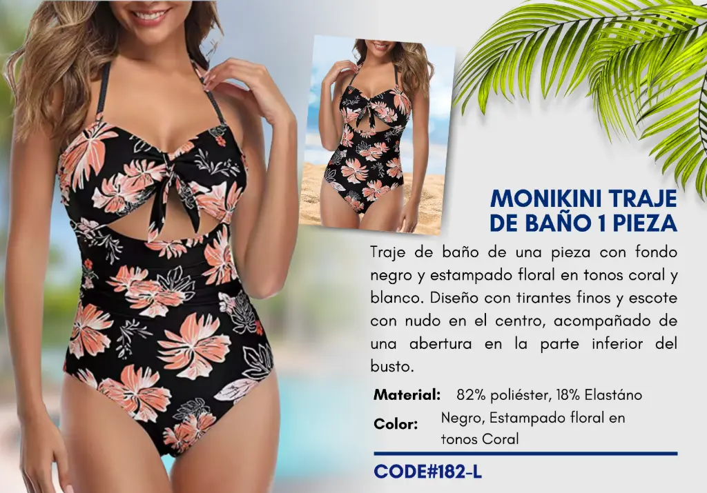 Traje de Baño Para Mujer Large Elite Swim L-182