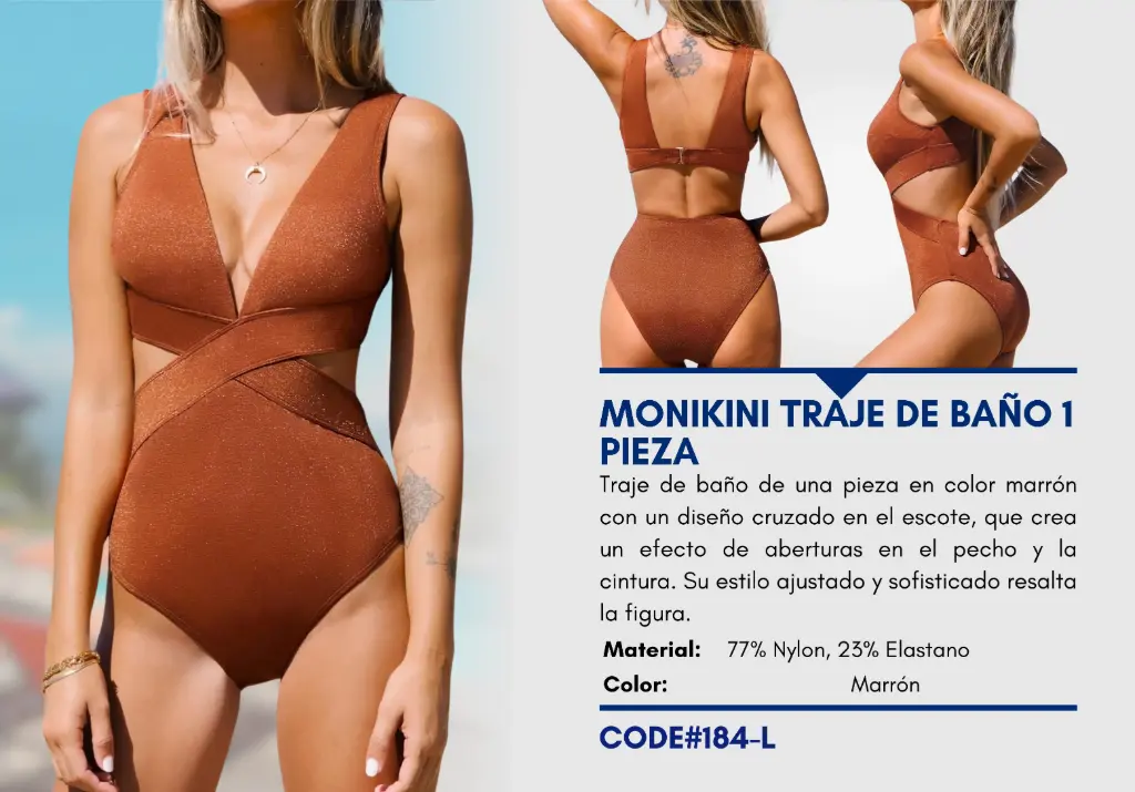 Traje de Baño Para Mujer Large Elite Swim L-184