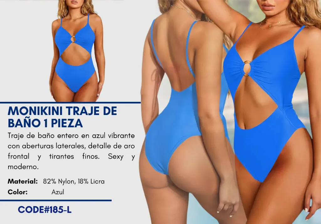 Traje de Baño Para Mujer Large Elite Swim L-185