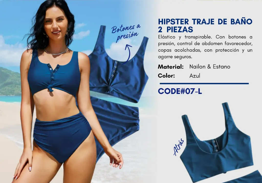 Traje de Baño Para Mujer Large Superior Swim L-07