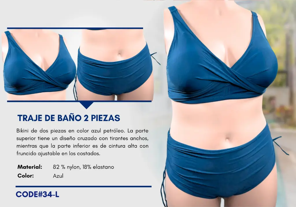 Traje de Baño Para Mujer Large Superior Swim L-34