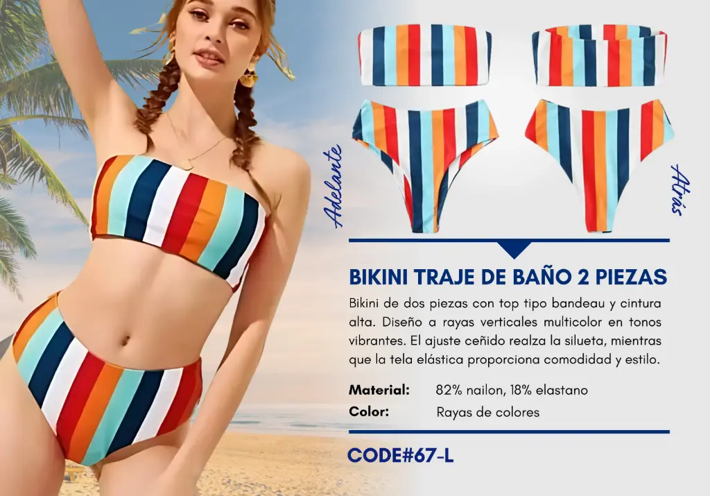 Traje de Baño Para Mujer Large Superior Swim L-67