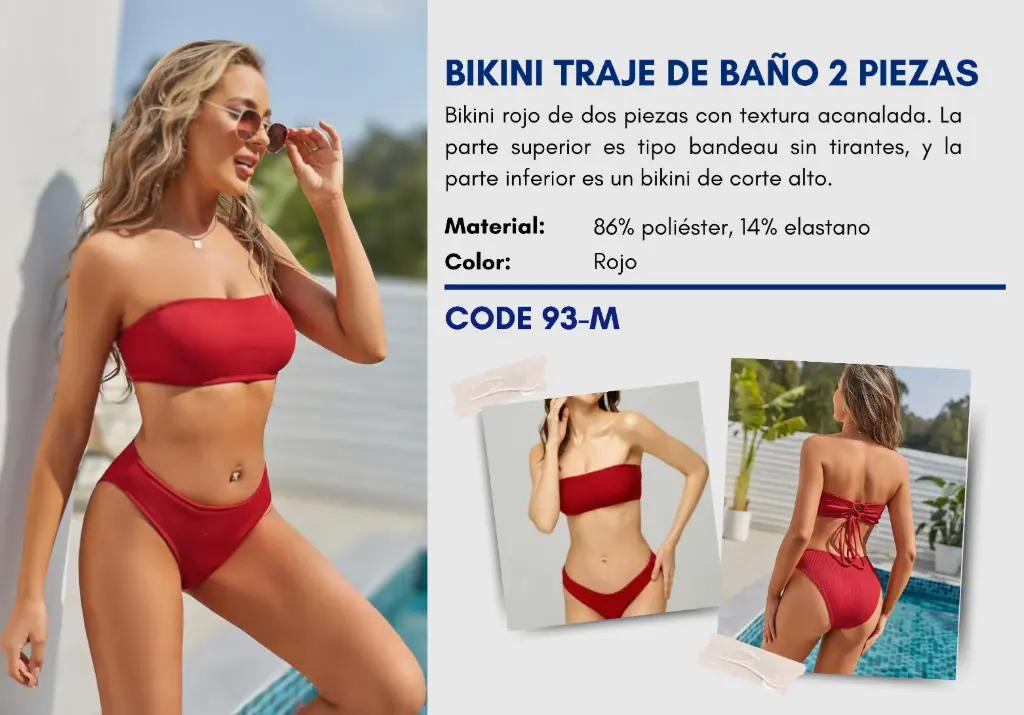 Traje de Baño Para Mujer Large Superior Swim L-93