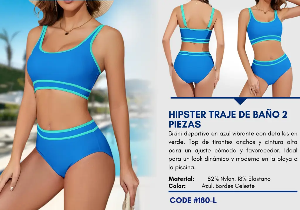 Traje de Baño Para Mujer Large Superior Swim L-180