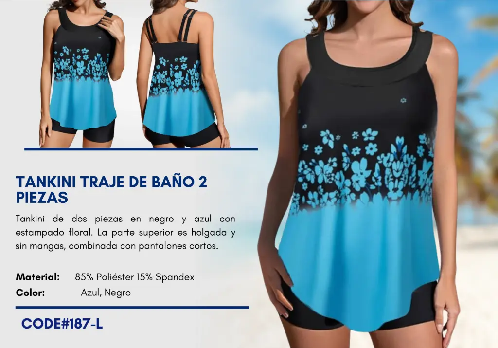 Traje de Baño Para Mujer Large Superior Swim L-187
