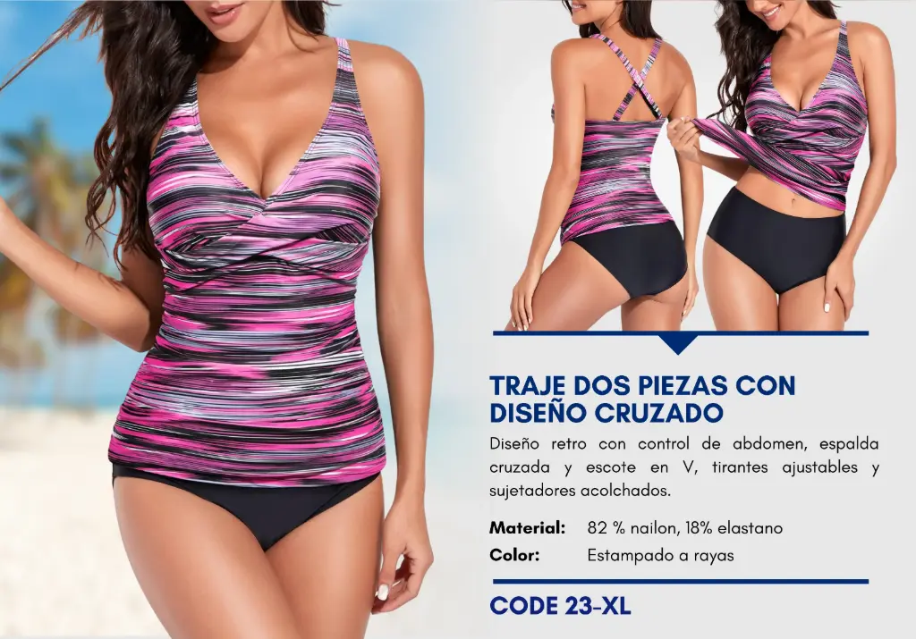 Traje de Baño Para Mujer Extra Large Elite Swim XL-23