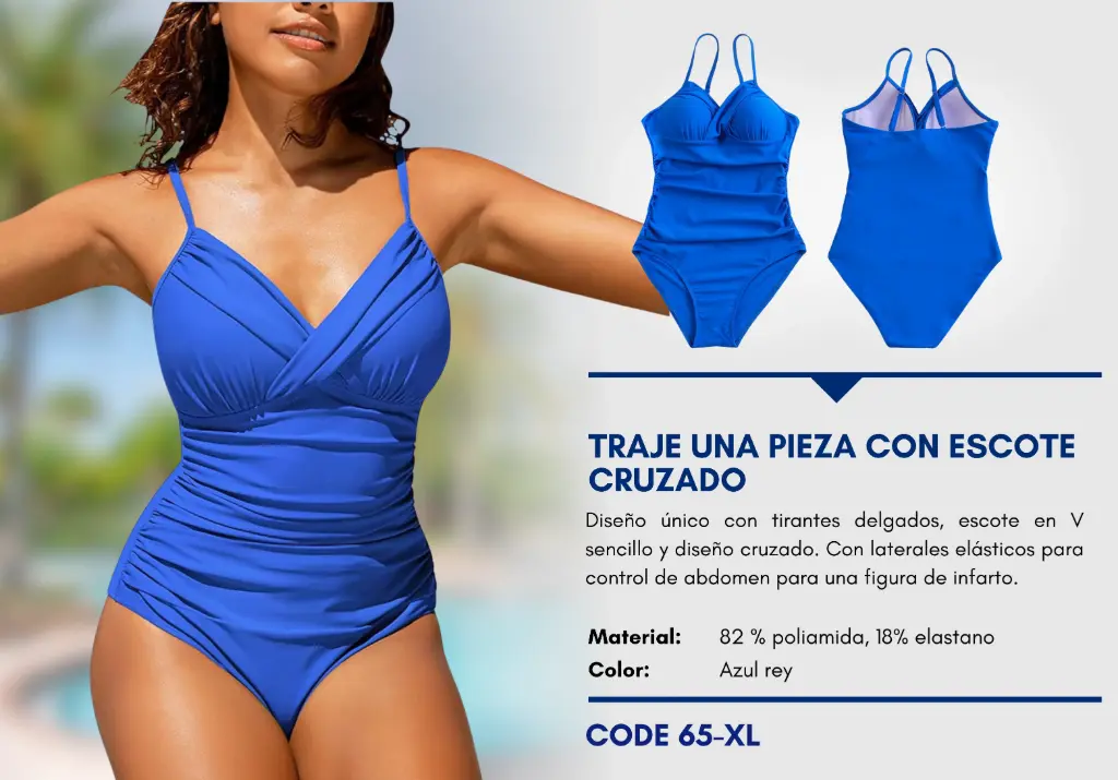 Traje de Baño Para Mujer Extra Large Elite Swim XL-65