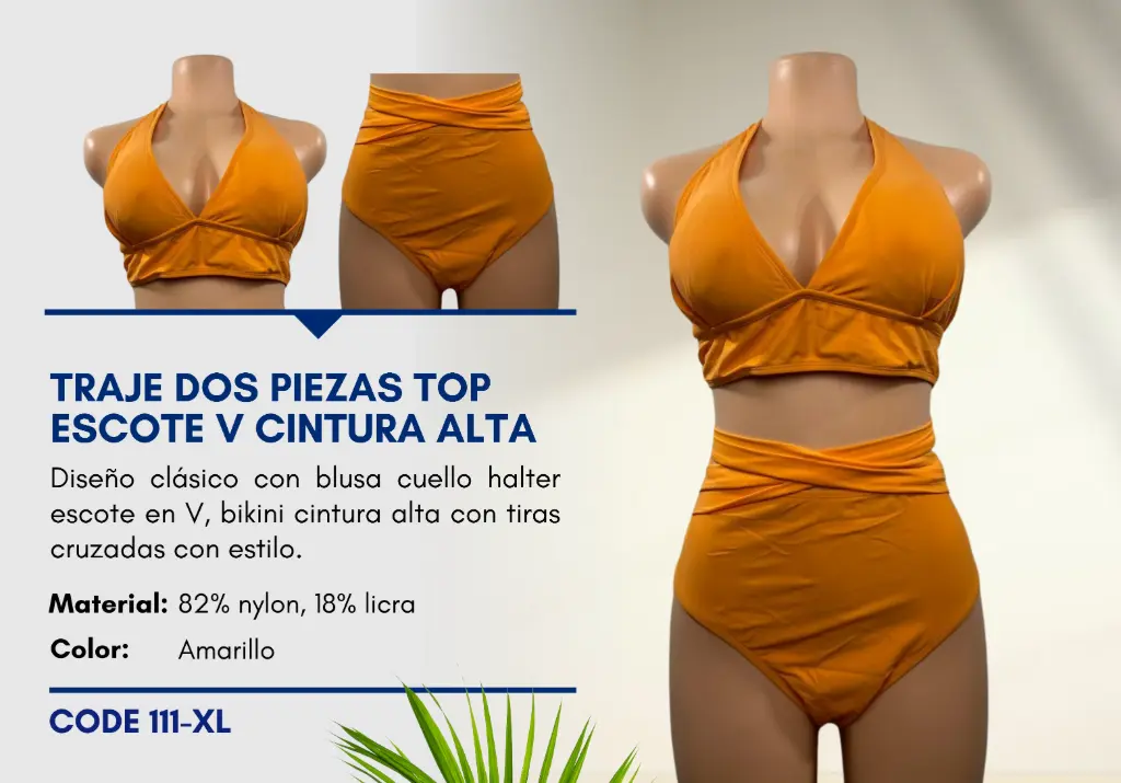Traje de Baño Para Mujer Extra Large Elite Swim XL-111