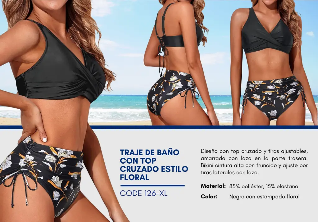 Traje de Baño Para Mujer Extra Large Elite Swim XL-126