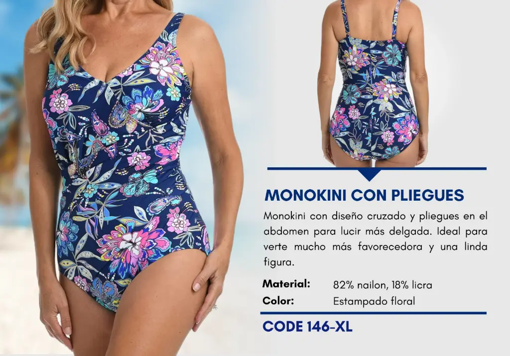 Traje de Baño Para Mujer Extra Large Elite Swim XL-146