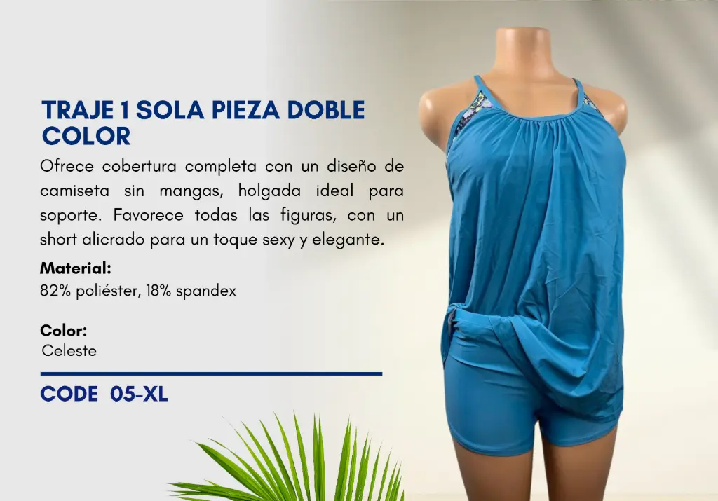 Traje de Baño Para Mujer Extra Large Superior Swim XL-05