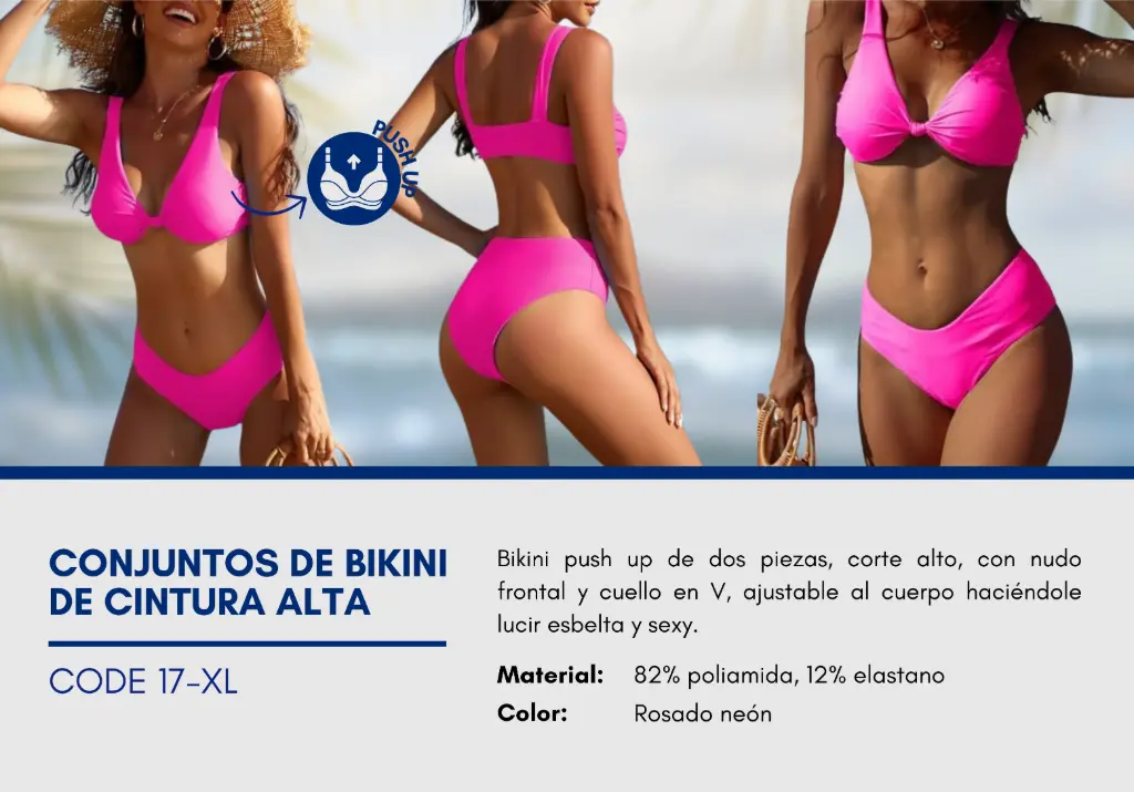 Traje de Baño Para Mujer Extra Large Superior Swim XL-17