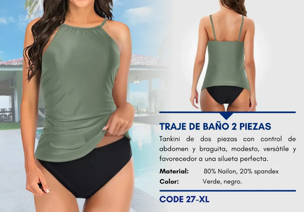 Traje de Baño Para Mujer Extra Large Superior Swim XL-27