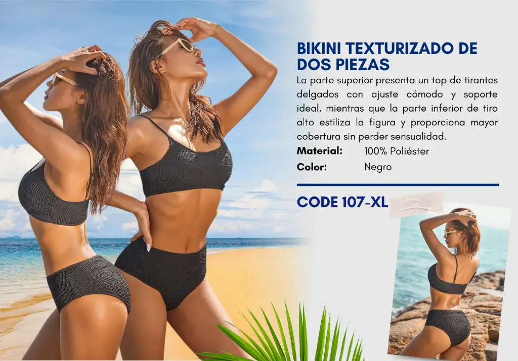 Traje de Baño Para Mujer Extra Large Superior Swim XL-107