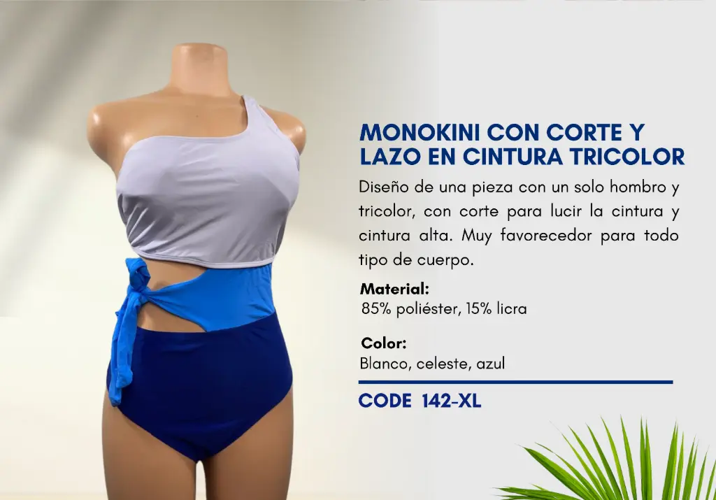Traje de Baño Para Mujer Extra Large Superior Swim XL-142