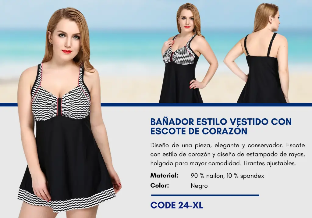 Traje de Baño Para Mujer Extra Large Esencial Swim XL-24