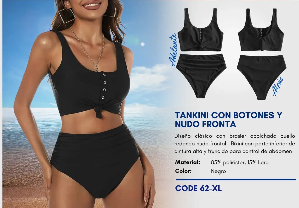 Traje de Baño Para Mujer Extra Large Esencial Swim XL-62