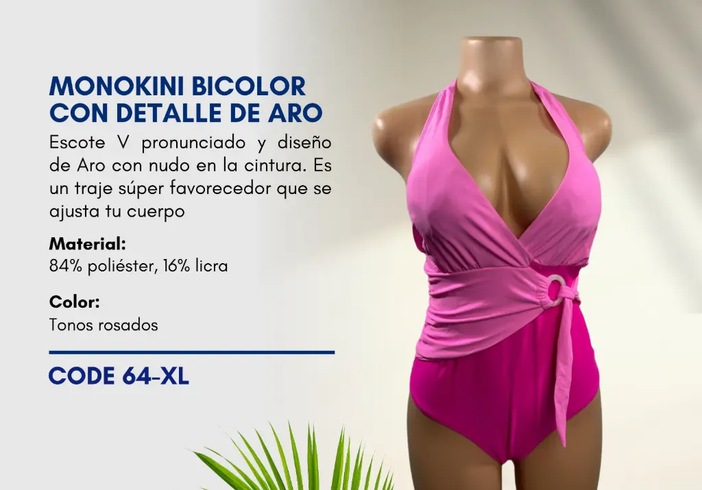 Traje de Baño Para Mujer Extra Large Esencial Swim XL-64